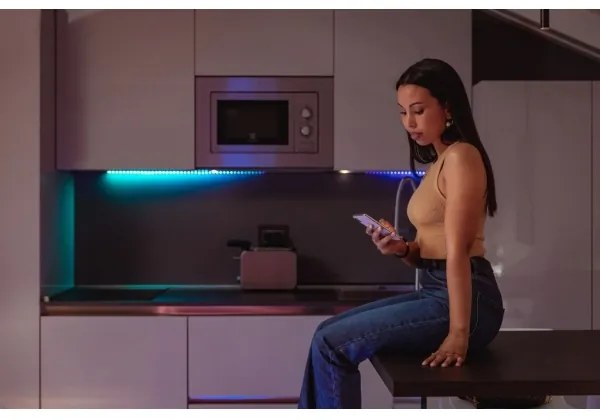 Twinkly TWL100ADP-B - Striscia di prolunga LED RGB LINE 100xLED 1,5 m Wi-Fi