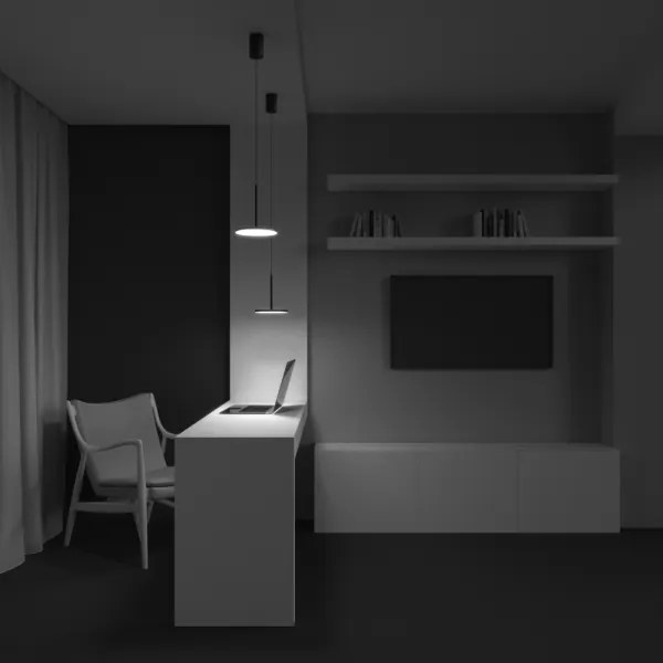 Maytoni P076PL-L12W3K-B - Lampadario LED a sospensione con filo PLATO LED/12W/230V 3000K nero