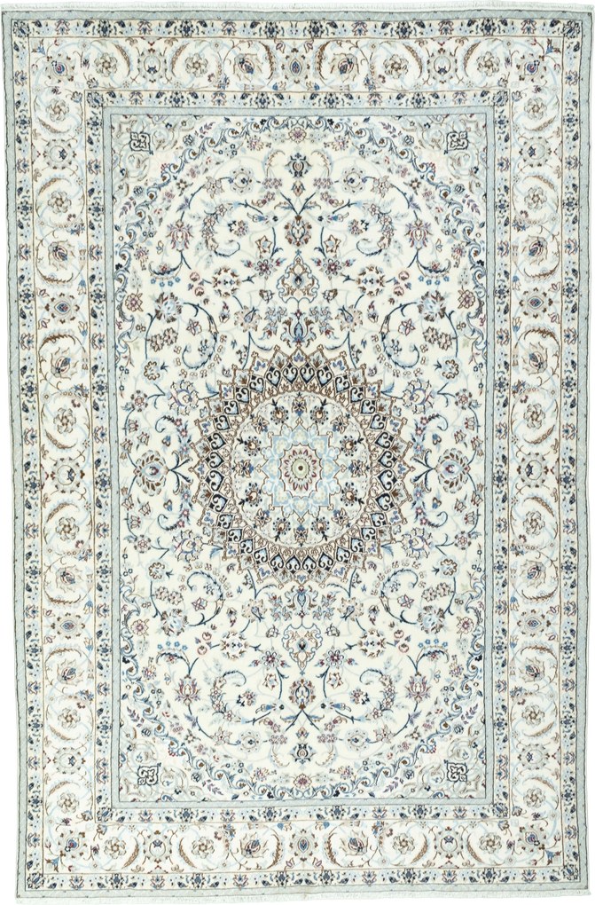 Nain Tappeto 310x200 Beige (Iran) Annodato A Mano