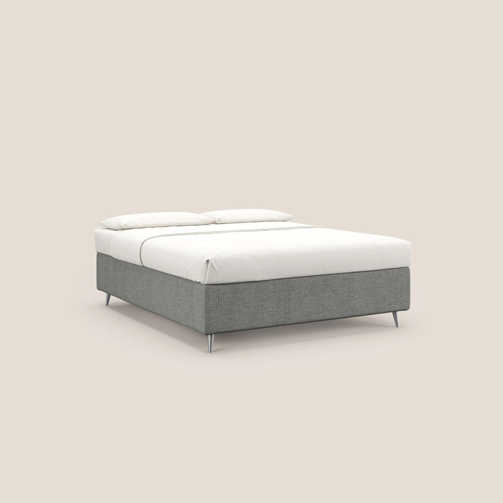 Febe sommier compatto con grande capienza del contenitore in tessuto impermeabile T03 grigio chiaro