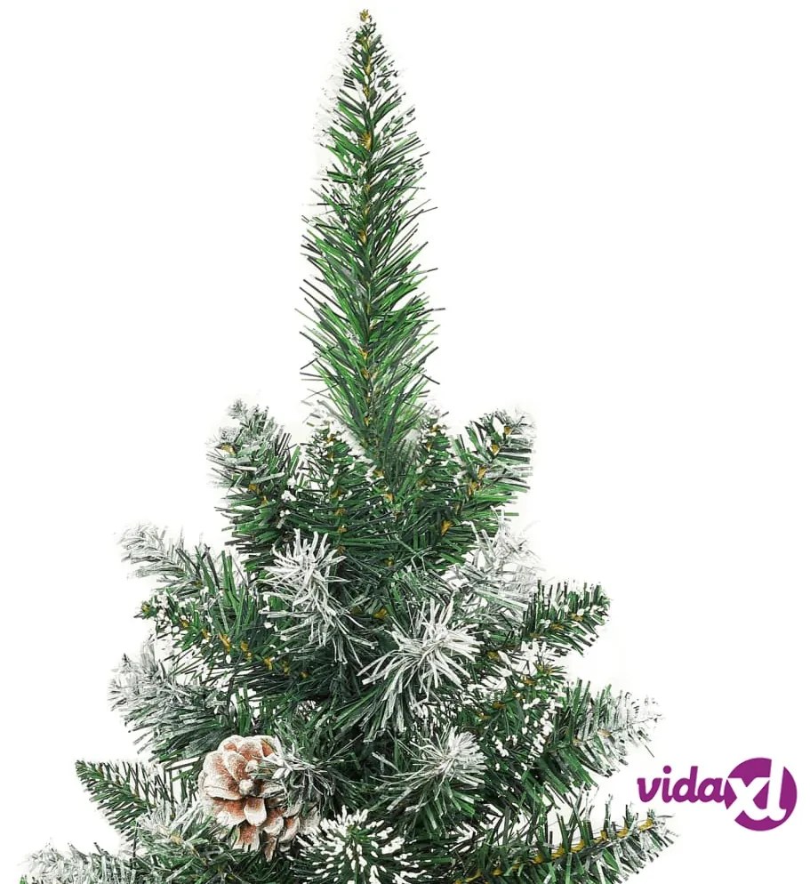 vidaXL Albero di Natale Artificiale Sottile con Base 150 cm PVC