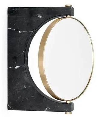 Pepe Marble Specchio Muro Brass/Black - Audo Copenhagen