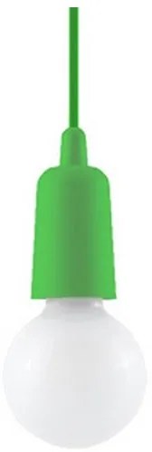 Lampadario su filo DIEGO 1xE27/60W/230V verde