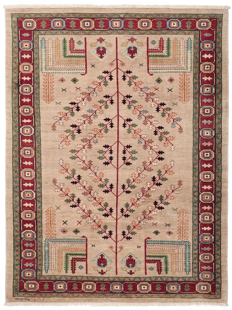 Heriz Tappeto 230 x 290 (Iran) Annodato A Mano