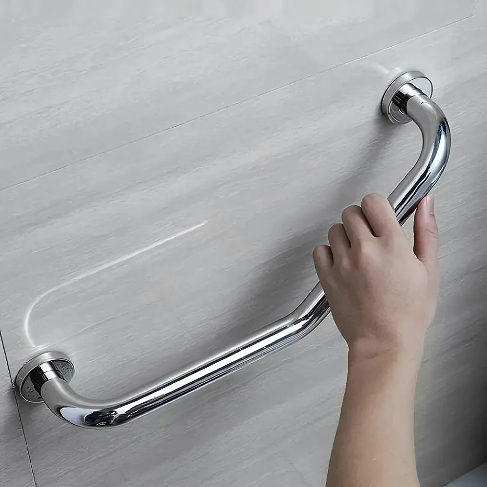 Maniglione angolare da bagno Chrome