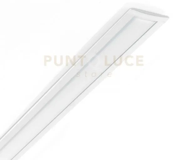 Slot recessed trim profilo l 3000 x h 5 x p 25 mm in alluminio bianco