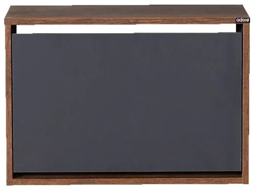 Mobile per scarpe 42x60 cm marrone/antracite