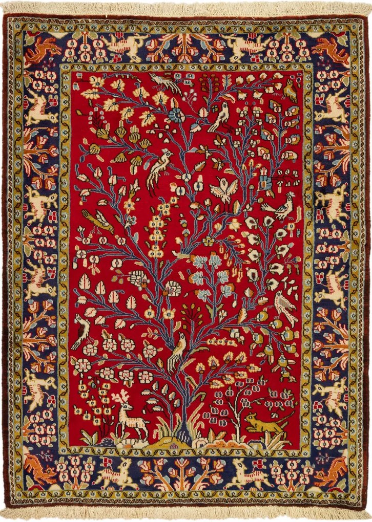 Ghom Tappeto persiano 110x150 (Iran) Annodato A Mano