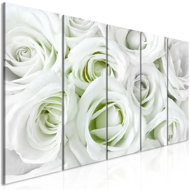 Quadro Satin Rose (5 Parts) Narrow Green