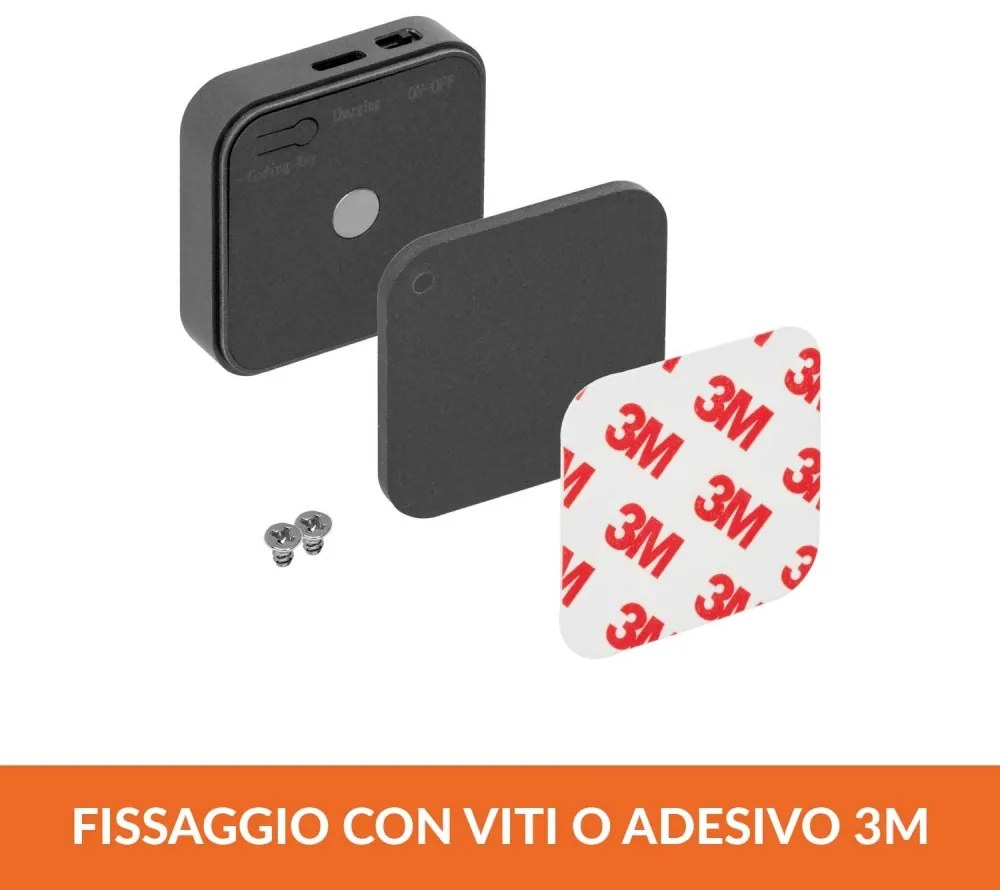 Sensore di apertura Doppio per Armadi, Wireless Magnetico - SERIE STS Interruttore 2 Porte