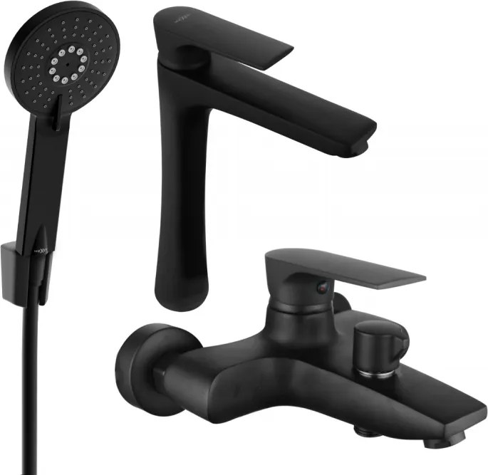 Mexen Axel R40 set da bagno, nero - 73813R40-70