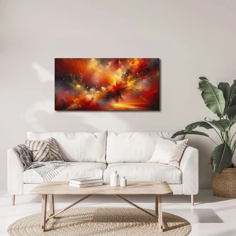 Quadro su tela – Tempesta astratta ardente