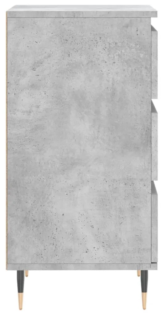 Credenza Grigio Cemento 40x35x70 cm in Legno Multistrato