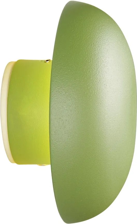 Lampada da parete LED verde con ricarica USB Davey – Trio