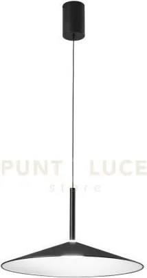 Lampadario a sospensione led khan nera 16w 2405l cct 2700 e 3200k 4...