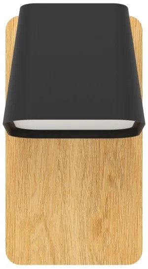 Eglo 390009 - Applique RUSCIO 1xE27/40W/230V nero/marrone