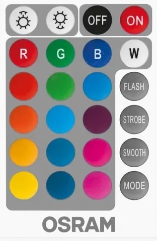 SET 2x Lampadina LED RGBW dimmerabile B38 E14/4,9W/230V 2700K + +TC - Osram
