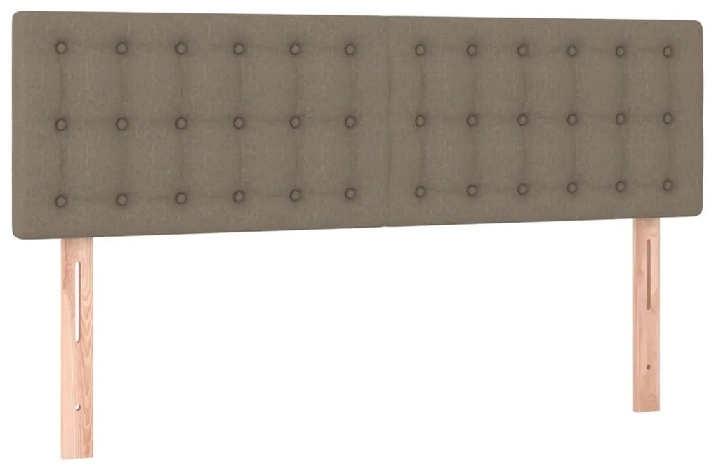 Testiere 2 pz tortora 72x5x78/88 cm in tessuto