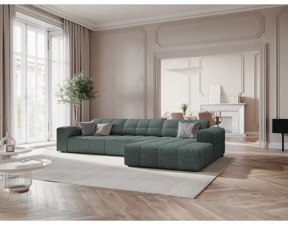 Divano angolare turchese (angolo destro) Chicago - Cosmopolitan Design