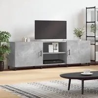 Mobile Porta TV Grigio Cemento 150x30x50cm in Legno Multistrato 829120