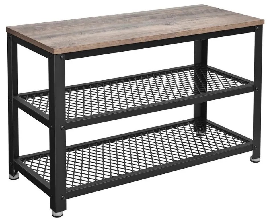 Scarpiera DAVOR marrone/nero