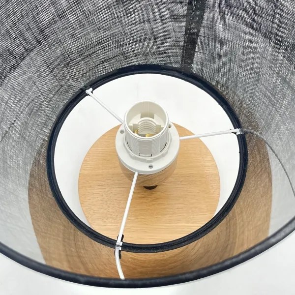 Brilagi - LED  Lampadario a plafone ANTHONY 1xE14/60W/230V quercia/nero