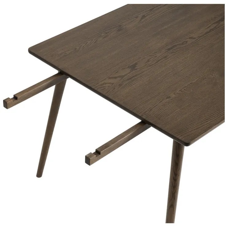 Tavolo da pranzo allungabile marrone con piano effetto rovere 150x90 cm Barrali - Unique Furniture