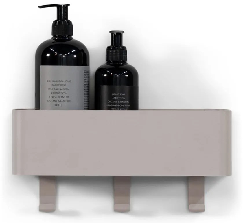 Mensola da bagno da parete grigio tortora in acciaio Multi – Spinder Design