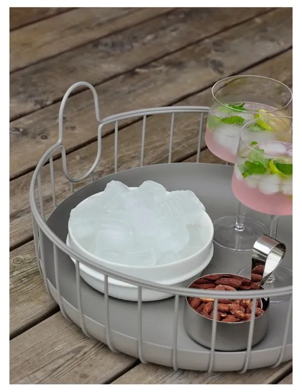 Cestino in metallo ø 38x18 cm Inu - Zone