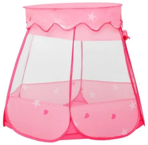 Tenda da Gioco per Bambini Rosa con 250 Palline 102x102x82 cm