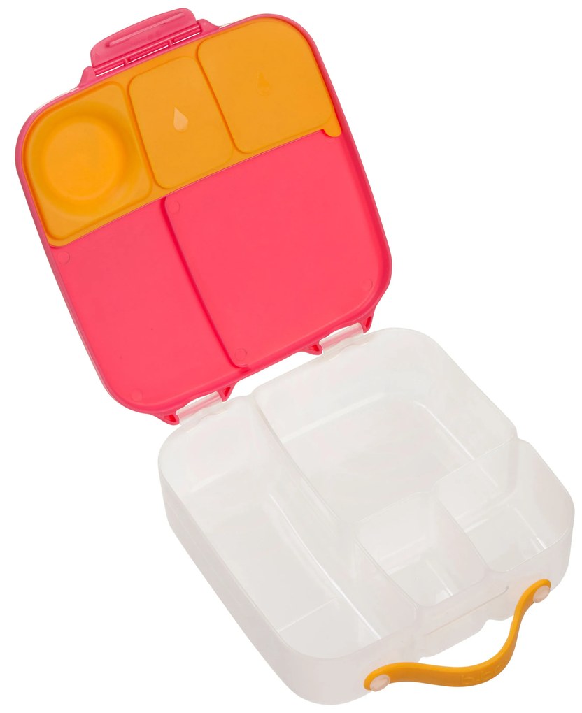 Box porta merenda grande – rosa/arancione