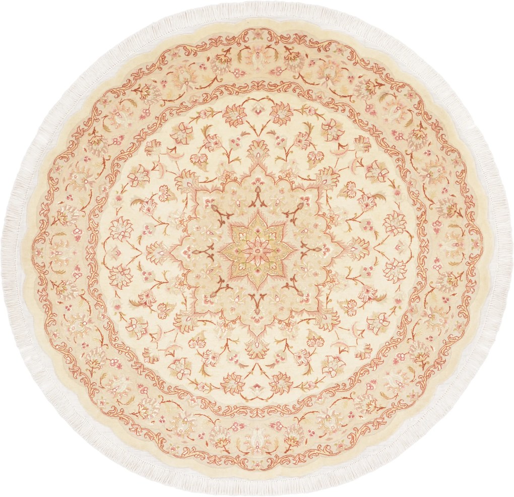 Tabriz Tappeto 150x150 (Iran) Annodato A Mano