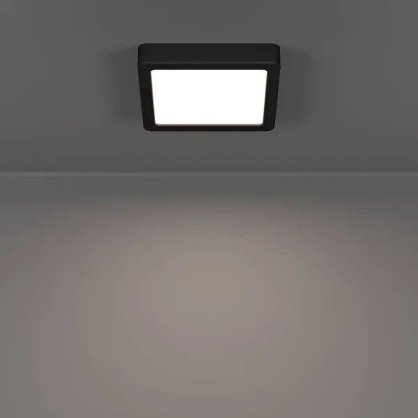 Eglo 901328 - Plafoniera LED per bagno FUEVA LED/7W/230V 15x15 cm IP44 nero