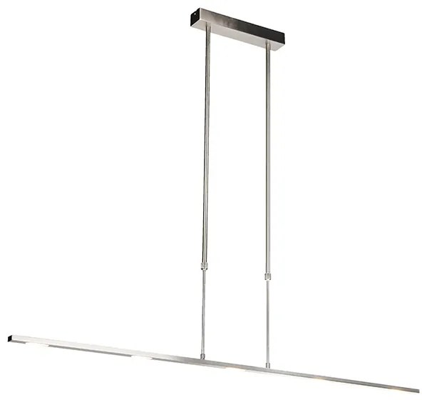 Lampada a sospensione moderna in acciaio con LED regolabile - Bold