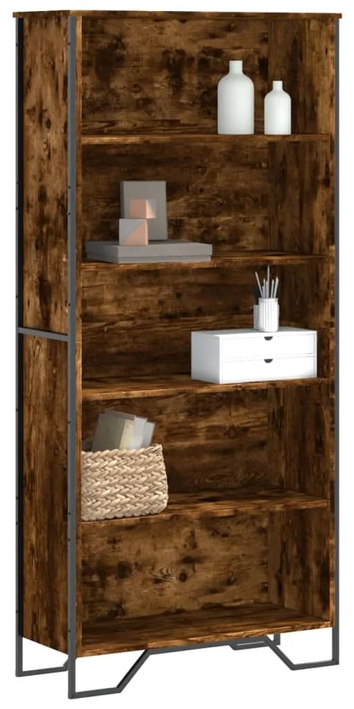 Libreria Rovere Fumo 80x31x169 Cm İn Truciolato /