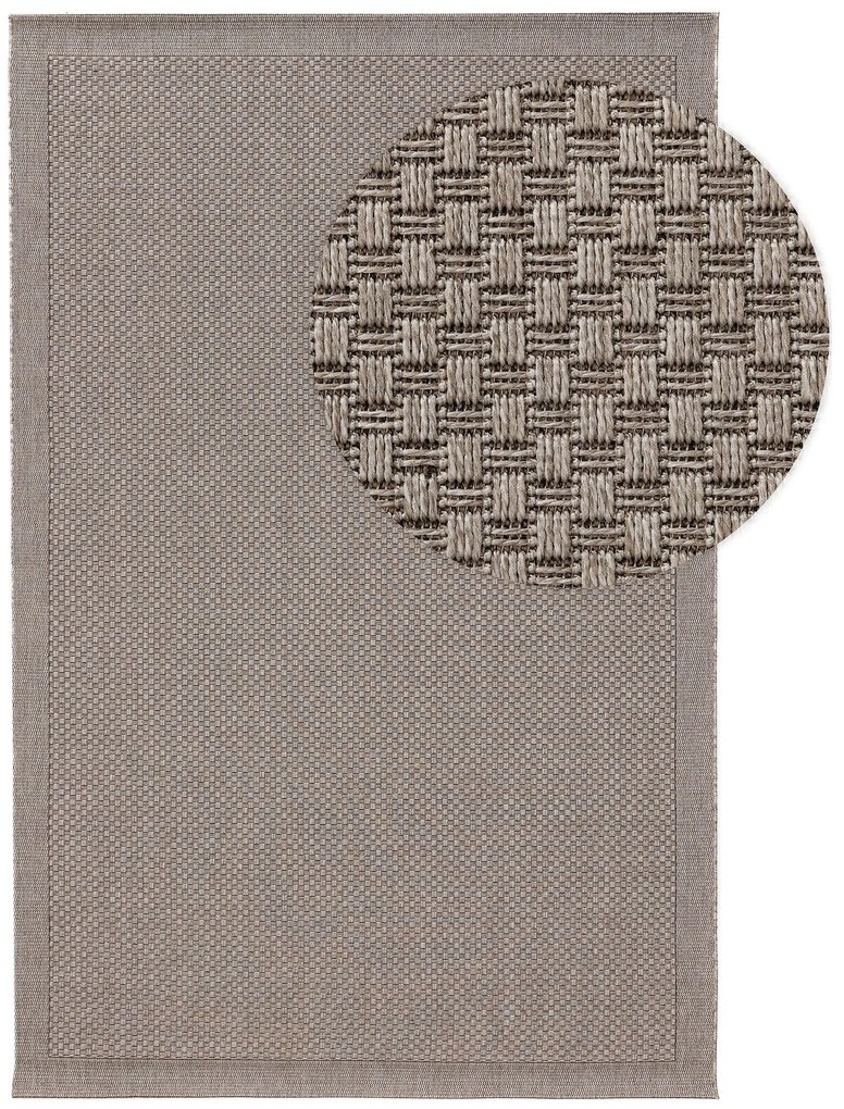 benuta Nest Tappeto per interno ed esterno Naoto Grigio chiaro 200x290 cm - Tappeto outdoor per balcone, terrazzo e giardino