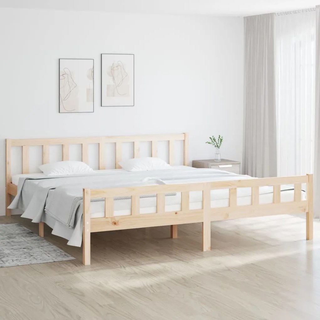 Giroletto Senza Materasso İn Legno Massello 160x200 Cm /