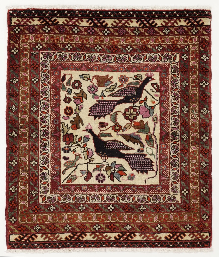 Turkmen Tappeto 90x80 (Iran) Annodato A Mano