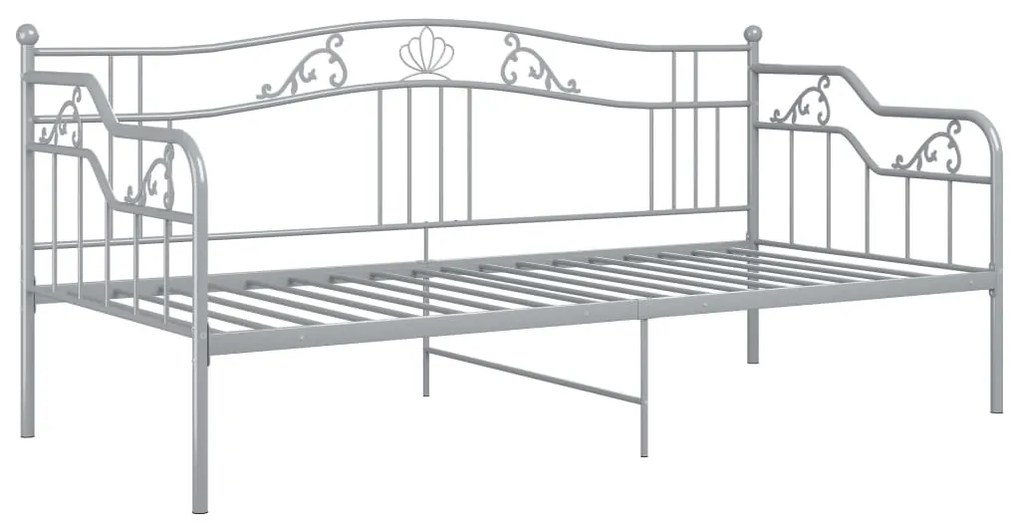 Telaio divano letto grigio in metallo 90x200 cm