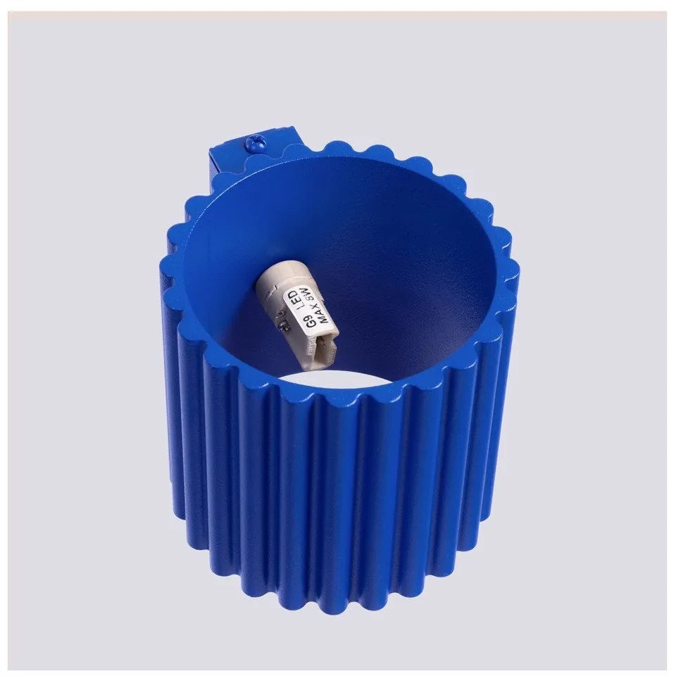 Lampada da parete blu ø 10 cm Zora – Sollux
