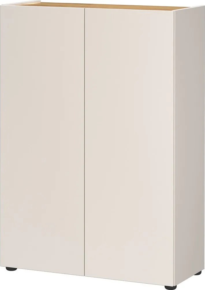 Armadietto color crema con effetto rovere 74x105x33 cm Alviano – Germania