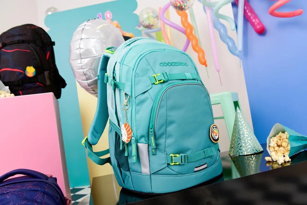 Zaino scuola coocazoo MATE, All Mint, certificato AGR