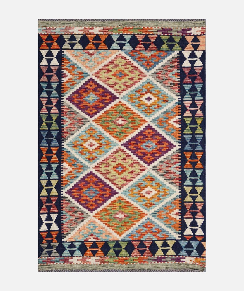 Kilim Tappeto 80x120 (Pakistan) Tessuto A Mano