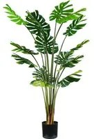 Pianta Artificiale Monstera H170 cm con Vaso Verde