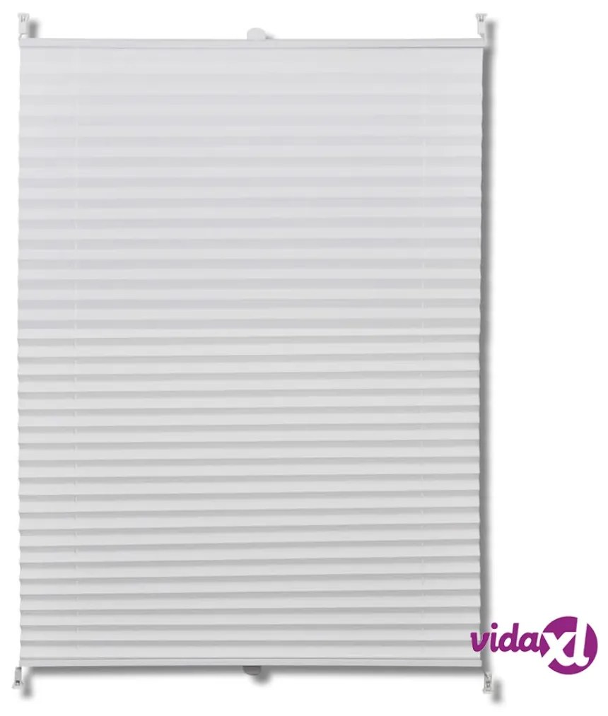 vidaXL Tenda plissè 70x150cm bianca