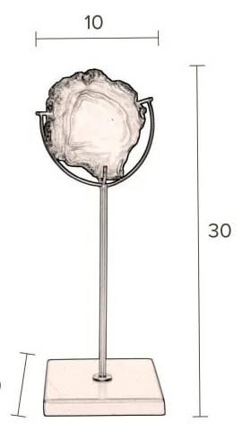 Portacandele in metallo/pietra per tea light Gem - Dutchbone