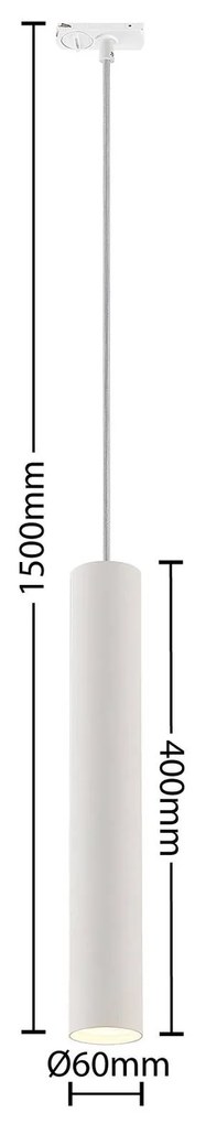 Lampada a sospensione Lindby Linaro, 40 cm, bianco, monofase, GU10