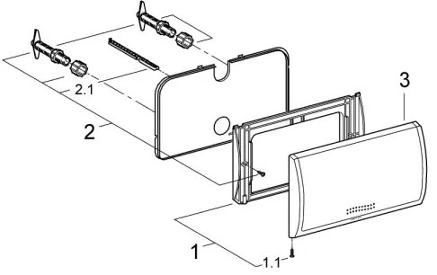 GROHE 37053SH0 - Pulsante di scarico CLASSIC 330 × 190 mm bianco