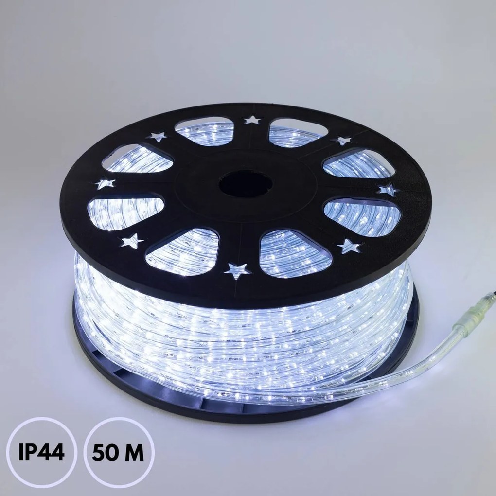 Tubo LED Natalizio 50m IP44-1750412772 Colore Bianco Freddo 6000 - 10000 °K
