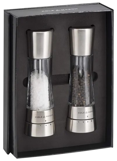 Cole&Mason - Set macinini sale e pepe DERWENT 2 pz 19 cm cromo lucido